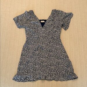 Abercrombie and Fitch floral blue and white dress